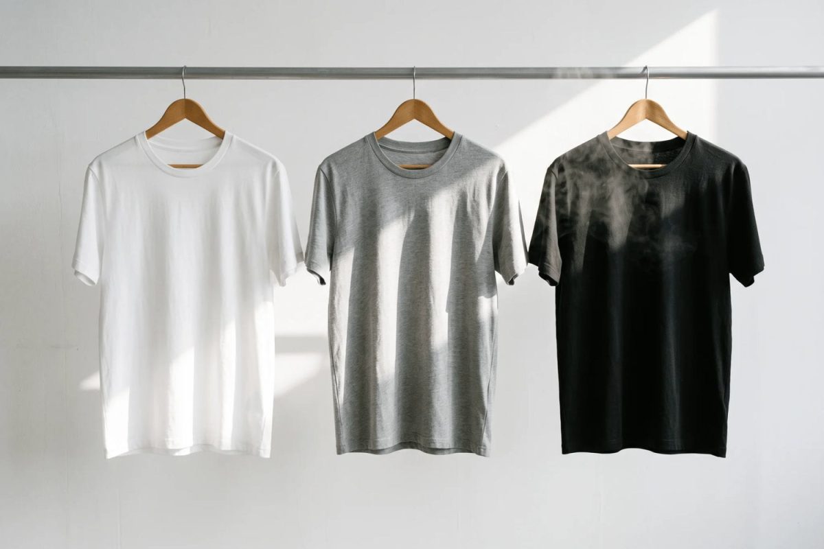 Couleur t shirt en été : le blanc et le lin d'ERVERTE au soleil