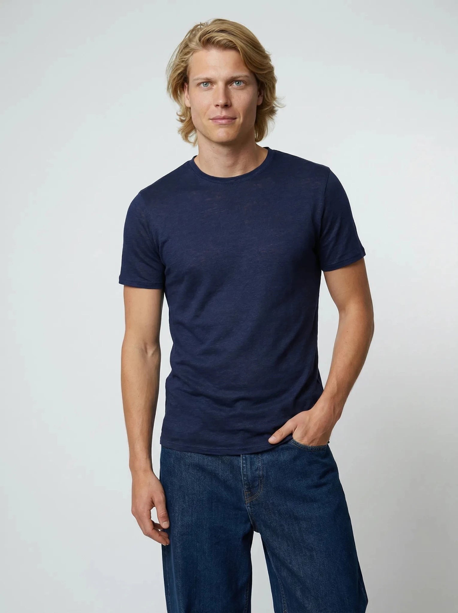 T-shirt en lin français biologique, fabriqué en France – ERVERTE Paris
